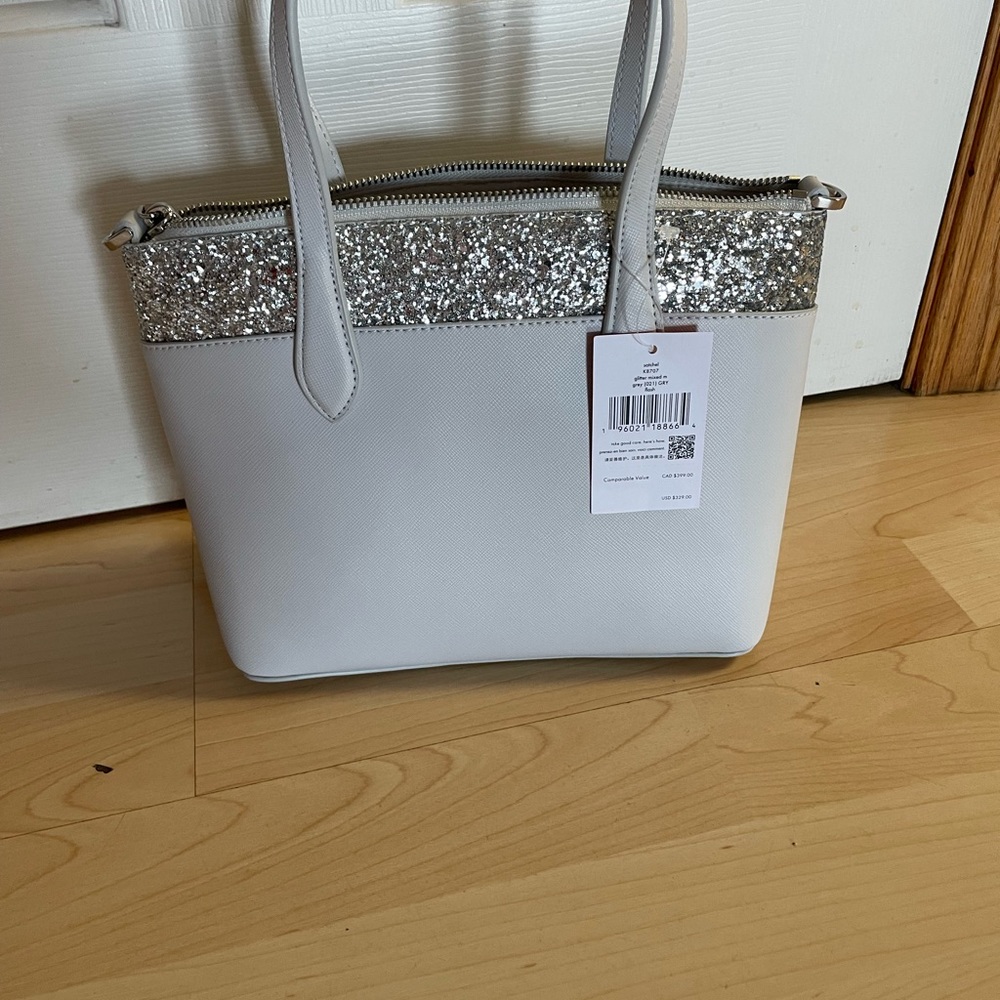 Kate Spade White and Silver Satchel - Picture 5 of 7